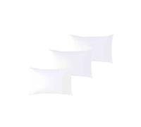 P'tit Basile - Taie d'oreiller 40x60 cm - Lot de 3 taies d Oreiller bébé Enfant - Blanc - 100% Coton Bio 57 Fils certifié sans substances nocives - taie doreiller 40x60 cm pour lit 60x120 70x140 cm