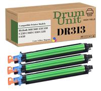 Lot de 3 tambours de rechange compatibles avec Konica Minolta DR-313 C/M/Y | Unité d'imagerie DR313 A7U40RD A7U40TD pour imprimante bizhub 308 368 458 558 C258 C368 C458 C558 C658