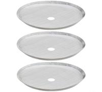 Lot de 3 tamis en maille d'acier inoxydable pour presse, pièces de rechange réutilisables avec filtre à thé en vrac (pour 800 ml)