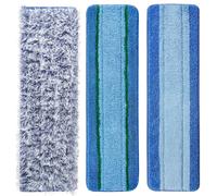 Lot de 3 tampons de nettoyage en microfibre pour balai Bona Mop - Tampons r utilisables pour balai de 45,7 cm (18 pouces) - Comprend un tampon de