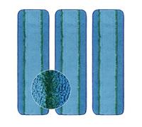 Lot de 3 tampons de Nettoyage en Profondeur pour Bona Family of Mops, lavables et réutilisables en Microfibre pour tête de Nettoyage des sols en Bois Dur et Multi-Surfaces, serpillère Humide/sèche