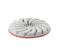 Lot de 3 tampons de polissage pour sol en béton 3 étapes 100 mm pour meulage humide ou sec avec grain 150/300/500 liant en résine pour granit, marbre et terrazzo