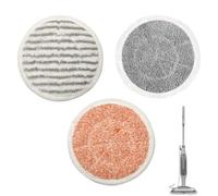 Lot de 3 tampons de rechange pour balai vapeur réutilisables avec différentes textures, compatibles avec Shark S6002UK, S7201UK