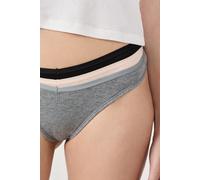 Lot de 3 tangas en coton - John - S - Noir - Femme - Etam