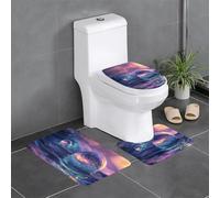 Lot de 3 tapis absorbants colorés en forme de gouttes d'eau, tapis de protection pour salle de bain, chambre à coucher, cuisine, baignoire, décoration d'intérieur