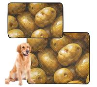 Lot de 3 tapis antidérapants pour chat d'intérieur pour voiture et avion, 50,8 x 61 cm, motif fruits d'olive