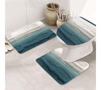 Lot de 3 tapis de bain ultra doux antidérapants et absorbants - Tapis de bain à l'intérieur des marées, baignoire, douche