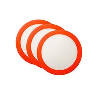 Lot de 3 tapis de cuisson ronds en silicone de 22,9 cm,moule à gâteau,feuille de cuisson en silicone antiadhésive,réutilisables et résistantes à la chaleur pour cookies,macarons,pain et pâtisserie
