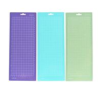 Lot de 3 tapis de découpe de rechange de 30,5 x 10,2 cm - Tapis de découpe auto-adhésif antidérapant avec grille - Compatible avec la machine de découpe Silhouette Cameo Explore