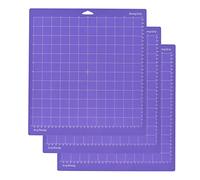 Lot de 3 tapis de découpe de rechange de 30,5 x 30,5 cm - Tapis de découpe auto-adhésif antidérapant avec grille - Compatible avec la machine de découpe Silhouette Cameo Explore