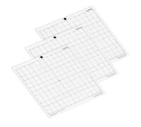Lot de 3 tapis de découpe de rechange transparents avec grille de mesure 30,5 x 30,5 cm pour traceur Silhouette Cameo