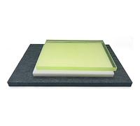 Lot de 3 tapis de découpe en cuir et tampon insonorisant (version moyenne)