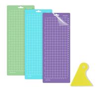 Lot de 3 tapis de découpe pour Cricut Joy, 30,5 x 11,4 cm, accessoires Cricut Joy pour traceur, machine à écrire, colle de rechange collante (StandardGrip/LightGrip/StrongGrip)