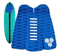 Lot de 3 tapis de préhension pour planche de surf, coussinets de traction pour planche de surf EVA, coussinet arrière adhésif de 3 pièces, film de protection antidérapant réglable, tapis adhésif