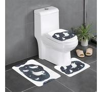 Lot de 3 tapis de salle de bain 61 x 40,6 cm, motifs WHJSSF Ghosts volant à travers le ciel, faciles à nettoyer, absorbants et durables