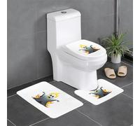Lot de 3 tapis de salle de bain 61 x 40,6 cm WHJSSF Burning Ghost Prints faciles à nettoyer, absorbants et durables