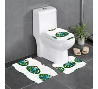 Lot de 3 tapis de salle de bain antidérapants - 61 x 40,6 cm - WHJSSF Little Boy Sleeping on The Grass - Tapis rectangulaire en forme de U et en forme de O pour toilettes, coiffeuse et baignoire