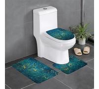 Lot de 3 tapis de sol antidérapants en flanelle, 61 x 40,6 cm, image YYHWHJDE Fireflies in the Meadow épais et absorbant pour salle de bain et WC