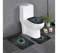 Lot de 3 tapis de sol antidérapants en flanelle, 61 x 40,6 cm, impression WHJSHOP Echoes of Existence1, épais et absorbants, pour salle de bain et WC