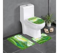 Lot de 3 tapis de sol antidérapants en flanelle, épais et absorbants, pour salle de bain et toilettes Motif WHJSSF Happy St Patrick's Day 61 x 40,6 cm