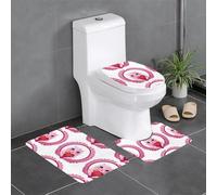 Lot de 3 tapis de sol antidérapants MJHKXLJ Little Monster in The Wreath Prints U en forme de U, fermement fixé, absorbant et durable, épais et confortable
