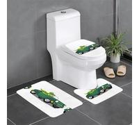 Lot de 3 tapis de sol antidérapants pour salle de bain - 61 x 40,6 cm - YYHWHJDE Little Alligator on the car - Tapis ovale et rectangulaire pour toilettes, coiffeuse et toilettes