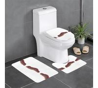 Lot de 3 tapis de sol antidérapants pour salle de bain - 61 x 40,6 cm - YYHWHJDE Terrible Centipede - Tapis ovale et rectangulaire pour toilettes, coiffeuse et toilettes