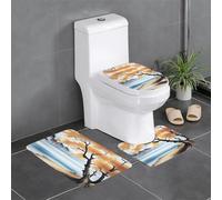 Lot de 3 tapis de sol antidérapants pour salle de bain - 61 x 40,6 cm - YYHWHJDE Tree at the Water's Edge - Tapis ovale et rectangulaire pour toilettes, coiffeuse et toilettes
