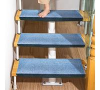 Lot de 3 tapis d'escalier en caoutchouc antidérapant pour une utilisation en intérieur et en extérieur, idéal pour les enfants, les personnes âgées et les animaux domestiques, sûr et facile à