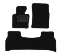 Lot de 3 Tapis Moquette sur Mesure pour Land Rover III L322 Vogue 2001-2012 | pour SUV ; moquette dense (polypropylène), env. 6,5 mm ; antidérapant, fixations universelles
