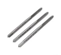 Lot de 3 tarauds 8-32 UNC en acier haute performance avec 3 rainures pour le travail des métaux, convient pour l'acier, l'aluminium et les rainures droites pour une évacuation efficace des copeaux