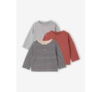 Lot de 3 tee-shirts bébé terracotta 3M(60CM)