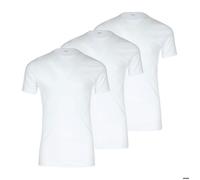 Lot de 3 tee-shirts col rond Pur coton Premium Eminence Blanc S