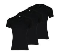 Lot de 3 tee-shirts col V Pur coton Premium Eminence Noir L