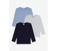 Petit Bateau 3 TS ML Un sous Vêtements Jour, Variante 1, 10 Ans Garçon