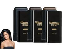 Lot de 3 teintures capillaires sûres et pratiques - Correcteur de cheveux - Couvrant les cheveux gris - Portable - 3 couleurs - Touche rapide - Pour tous les types de peau