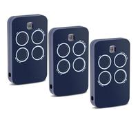 Lot de 3 Télécommande 433.92Mhz 4 Canaux Compatible avec Genius Echo TX4 433 RC, Echo TX2 433 RC, TE443H Bravo