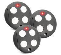 Lot de 3 Télécommande Compatible avec MHOUSE GTX4, 433,92 MHz | 4 Canaux | Telecommande pour Nice Group-MHOUSE