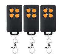 Lot de 3 Télécommande de Portail 4 Canaux Compatible avec SCS Sentinel AAM0121,Code Roulant Sécurisé,Portée 50m,433,92 MHz,Pour Portail & Garage -Incl. Pile CR2032(Orange)