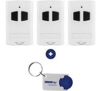 Lot de 3 télécommandes BENINCA TO.GO 2 AK- 433,92 Mhz + 1 Porte-clés DOMOBIP G