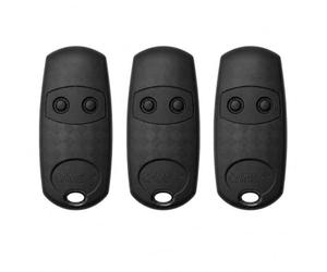 Lot de 3 Télécommandes Came TOP432EE pour Portail - 2 Boutons 433,92 MHz - Émetteur 2 canaux Multi-utilisateurs - Remplace TOP432NA / TOP432EV - Portail & Porte de Garage