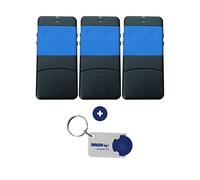 Lot de 3 télécommandes Cardin S435 TX2 + 1 Porte-clés Domobip