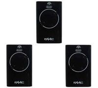 Lot de 3 Télécommandes FAAC XT2 433 SLH BLACK G