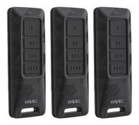 Lot de 3 Télécommandes FAAC XT4 FDS BD 433/868 - 787020 + 1 porte-clés Domobip G