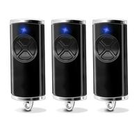 Lot de 3 télécommandes hse4-868-bs, 868,3 MHz, 4 canaux, télécommande de porte de garage pour HSE2-868-BS, HSE-4-868-BS, compatible avec HSE2 HS1 HS4 HSZ1 HSZ2 (noir)
