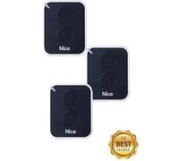 Lot de 3 télécommandes Nice ON2E - 2 canaux, 433,92 MHz, Rolling code - Portail, garage