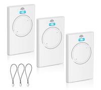 Lot de 3 télécommandes pour ouvre-porte de garage 433,92 MHz - Compatible avec XT2 433 SLH LR - 2 canaux - Blanc