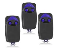 Lot de 3 télécommandes pour portail, télécommande pour portail automatique Flo2r-s, Rolling Code 433,92 MHz - Compatible avec FLOXIR, FLOX2R, OXI, OX2 - Batterie incluse