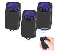 Lot De 3 Télécommandes Pour Portail, Télécommande Pour Portail Automatisé Flo2r-s, Émetteur De Télécommande Canaux 433.92MHz 2 Touches(Comprend 3 piles supplémentaires)