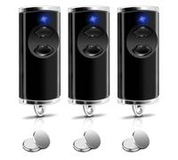 Lot de 3 télécommandes pour porte de garage 868,3 BS MHz - Compatible avec Hörmann HSM2 HSE2 HS1 HS4 HSZ1 HSZ1 HSZ4